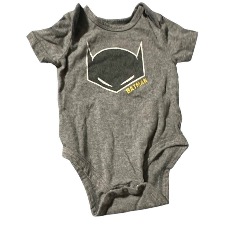 Batman Gray and Yellow Kids Bodysuit